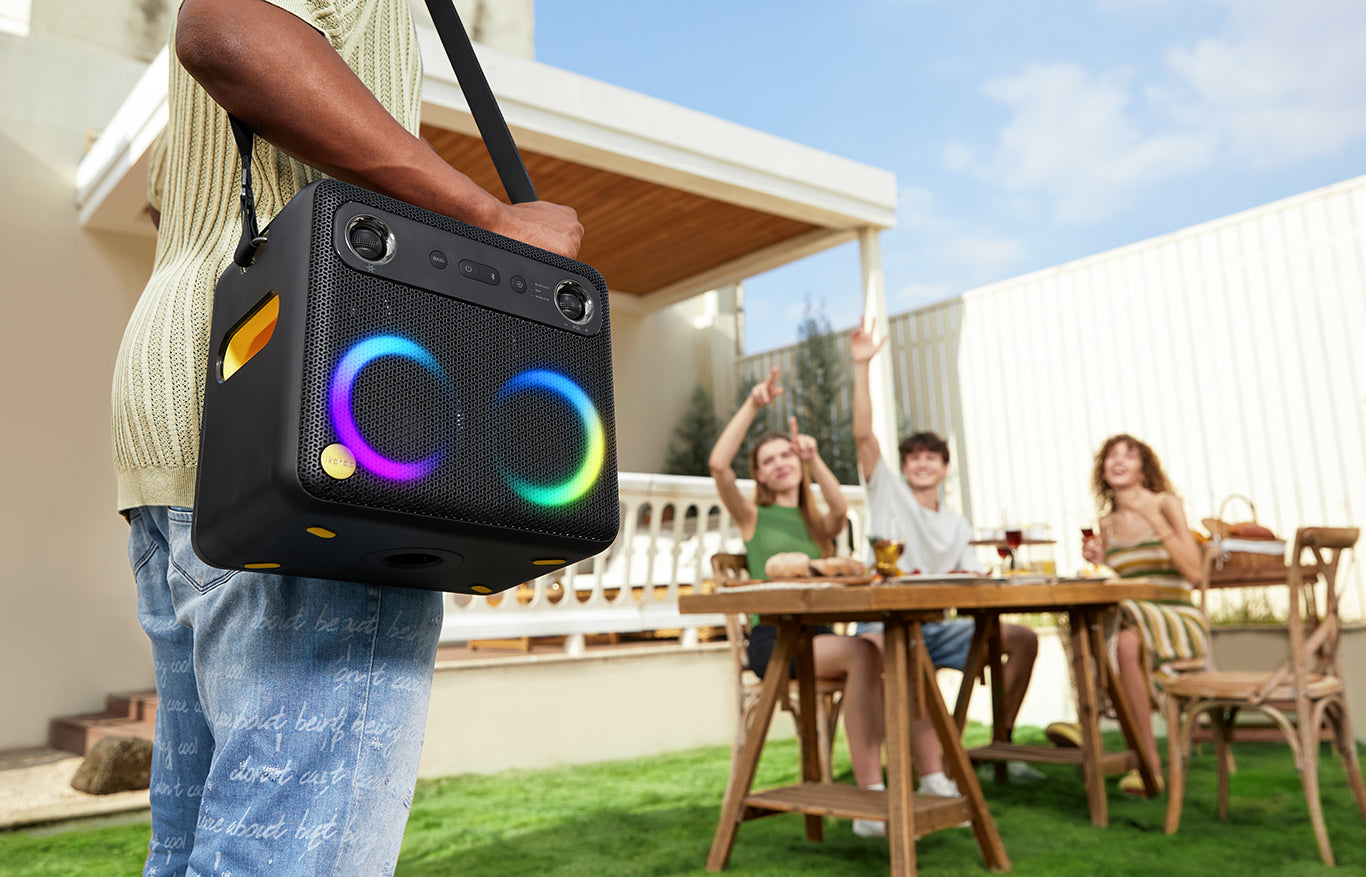 Break X1 portable karaoke machine with wireless mic and touchscreen 
